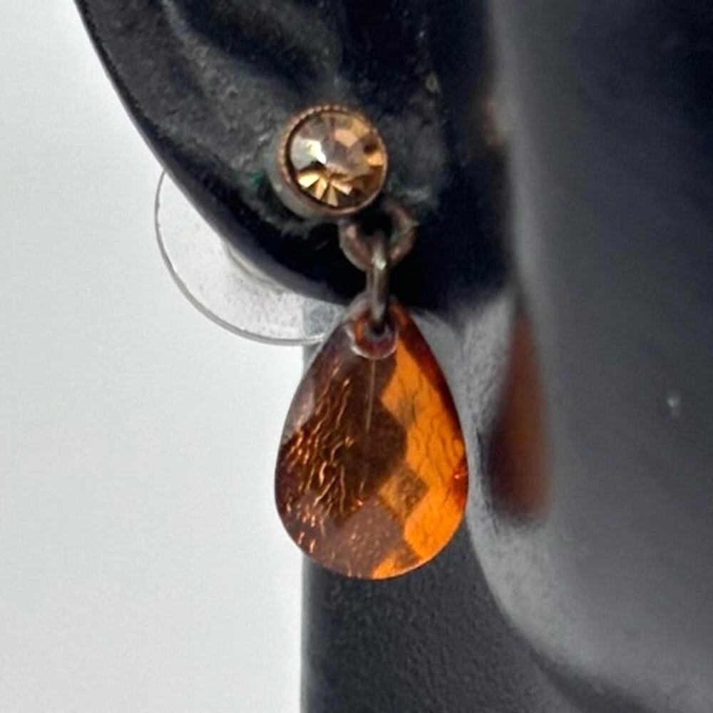 Brown Crystal Earrings